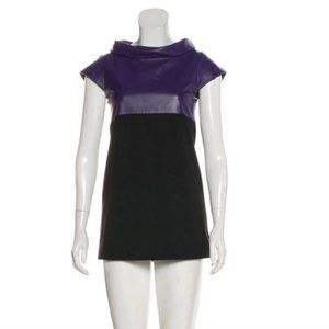 Alice + Olivia mini leather dress sz XS